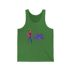 Collection of Edgy Chique Unisex Jersey Tank - Fun & Stylish Graphic Tank Top for Everyday Wear in a gallery layout