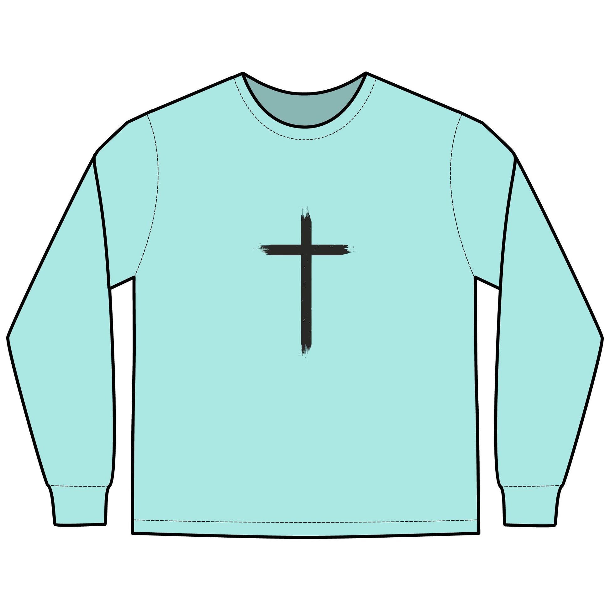 Glory Gear-Unisex Long Sleeve T-Shirt - Hallelujah Born Great - ComfortWash®