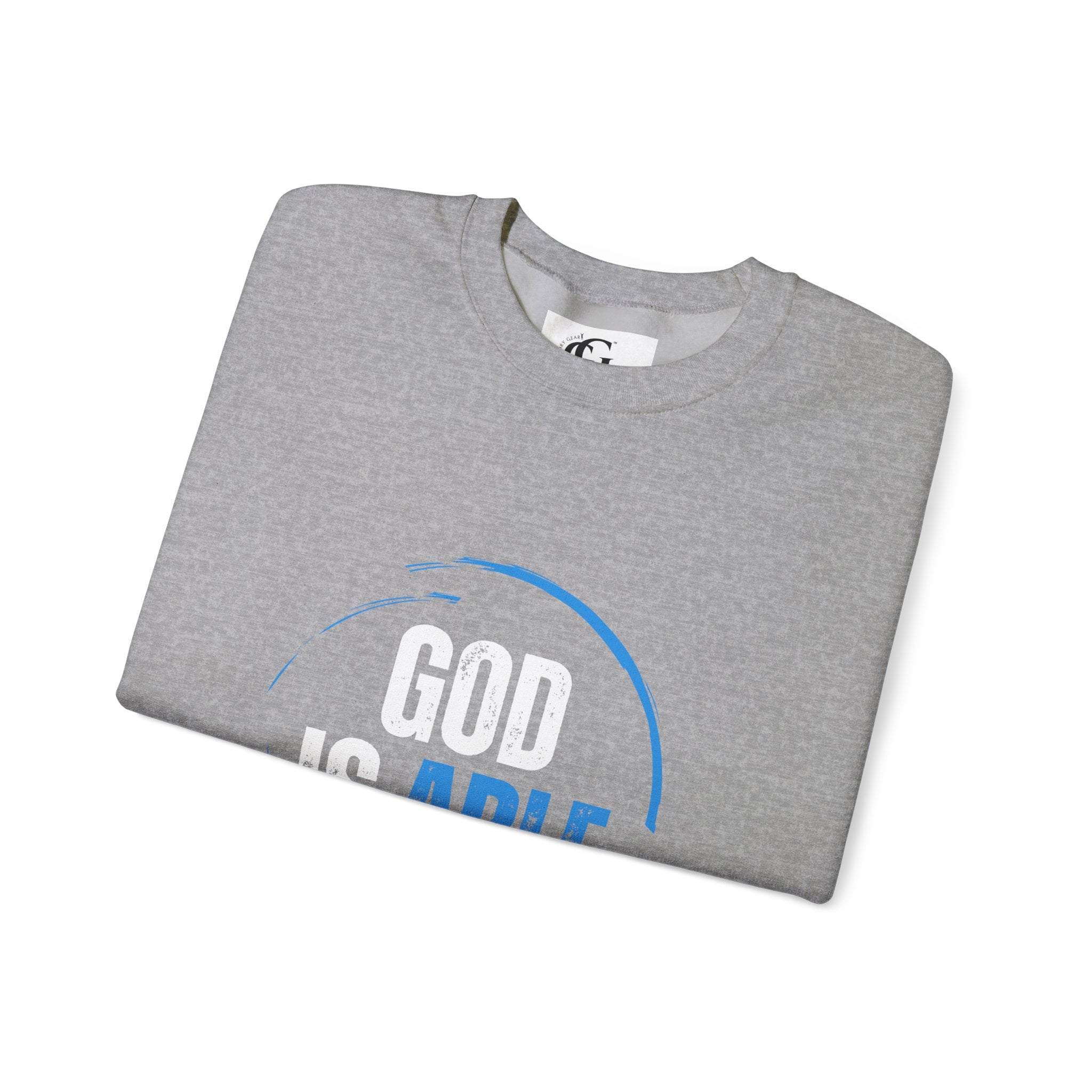 Collection of God is Able Crewneck Sweatshirt | Ephesians 3:20 in a gallery layout