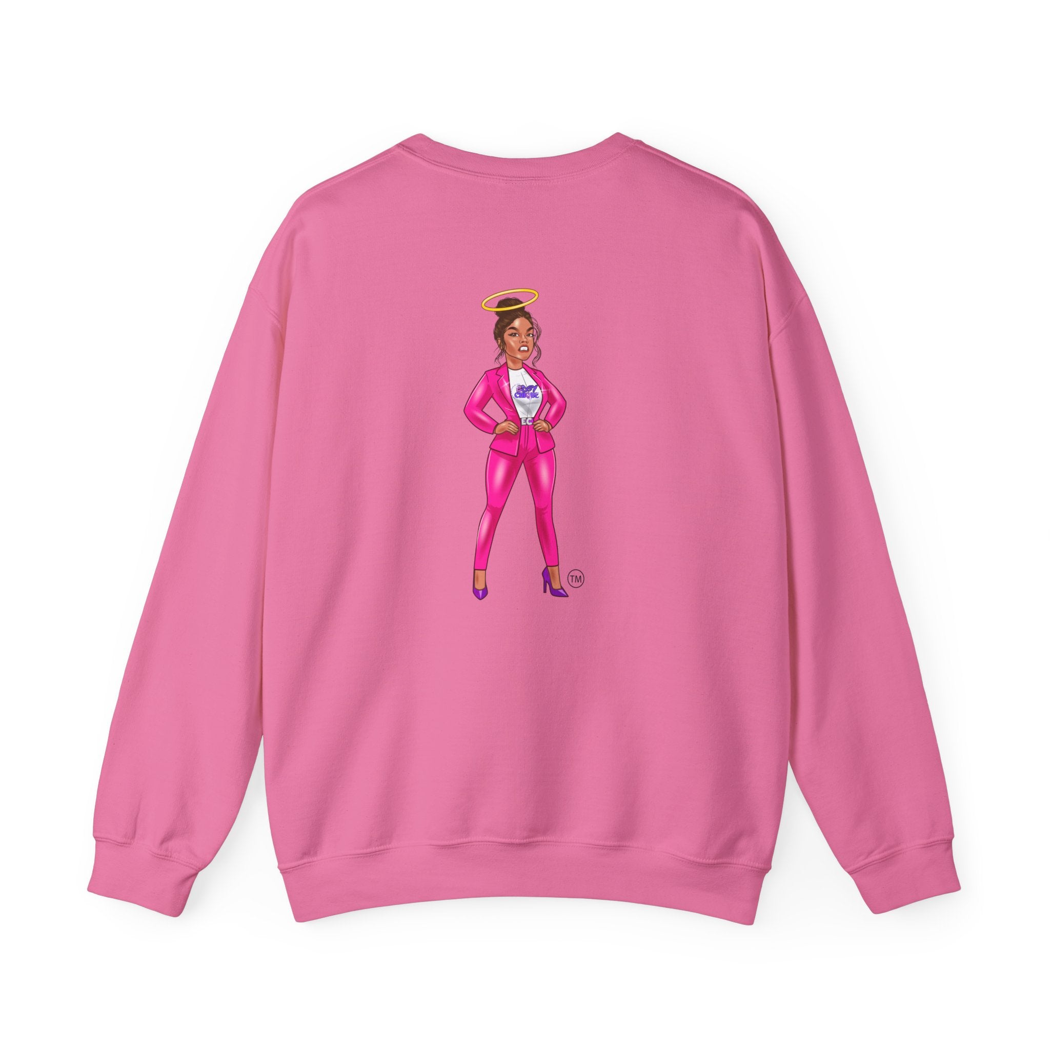 Collection of Edgy Chique Crewneck Sweatshirt - Trendy Design for Confident Women in a gallery layout