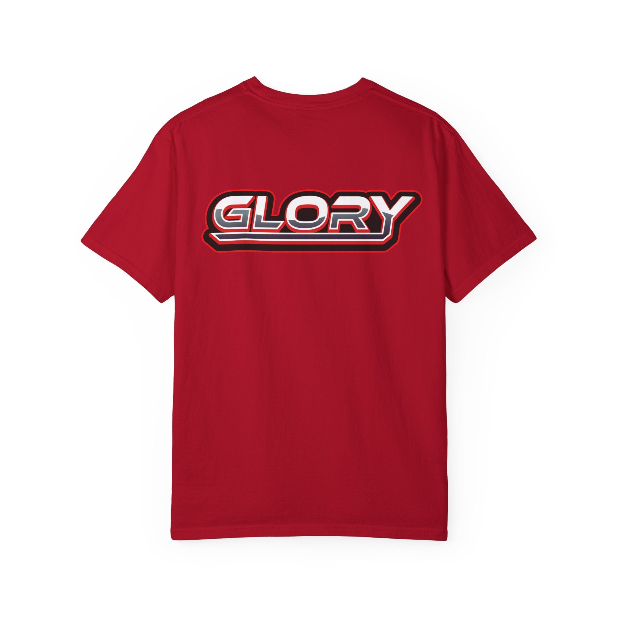 Collection of Unisex Garment-Dyed T-Shirt - 'GLORY' Graphic Tee for Everyday Wear in a gallery layout