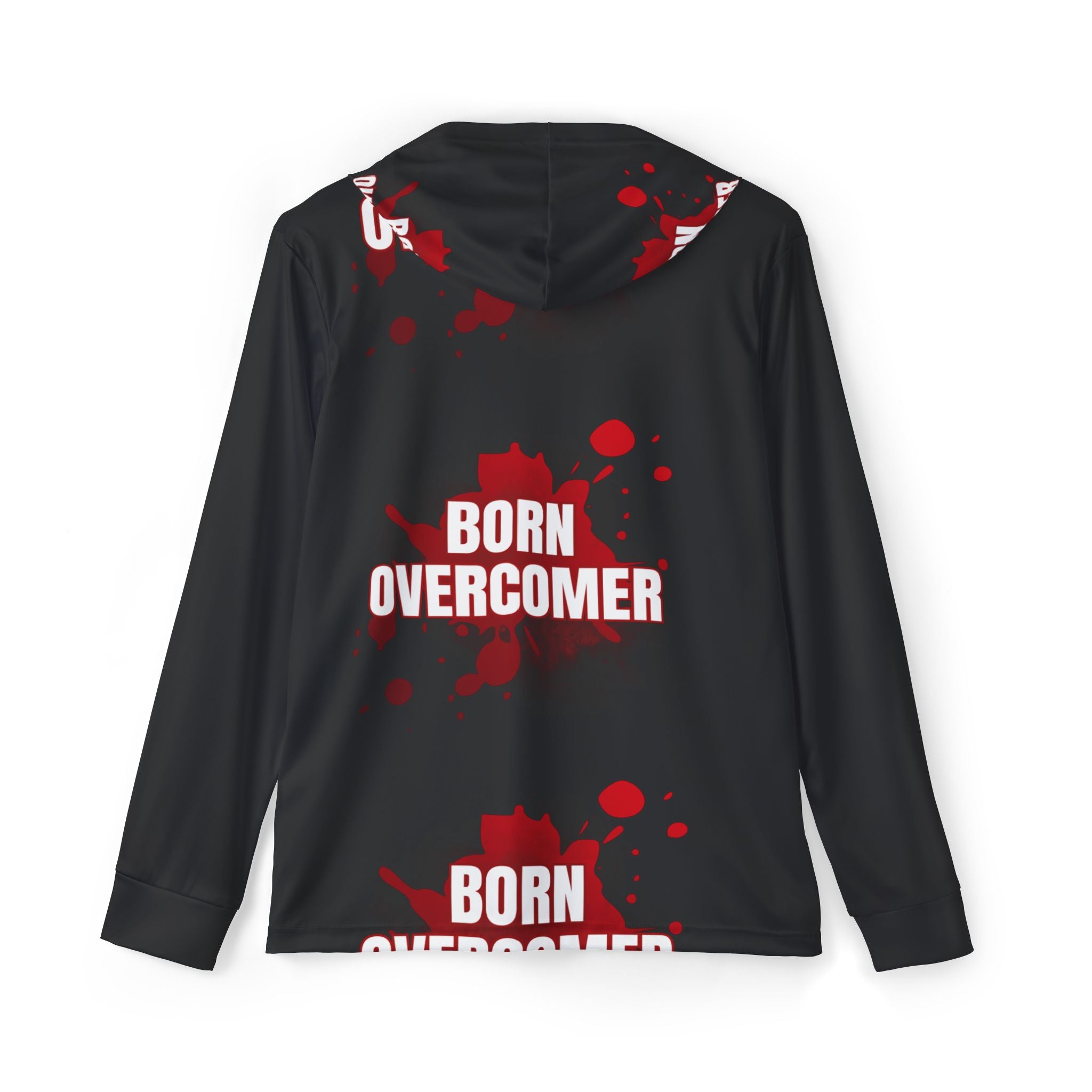 Collection of Born Overcomer Men's Sports Overcomer Hoodie - Empowering Activewear for Athletes in a gallery layout