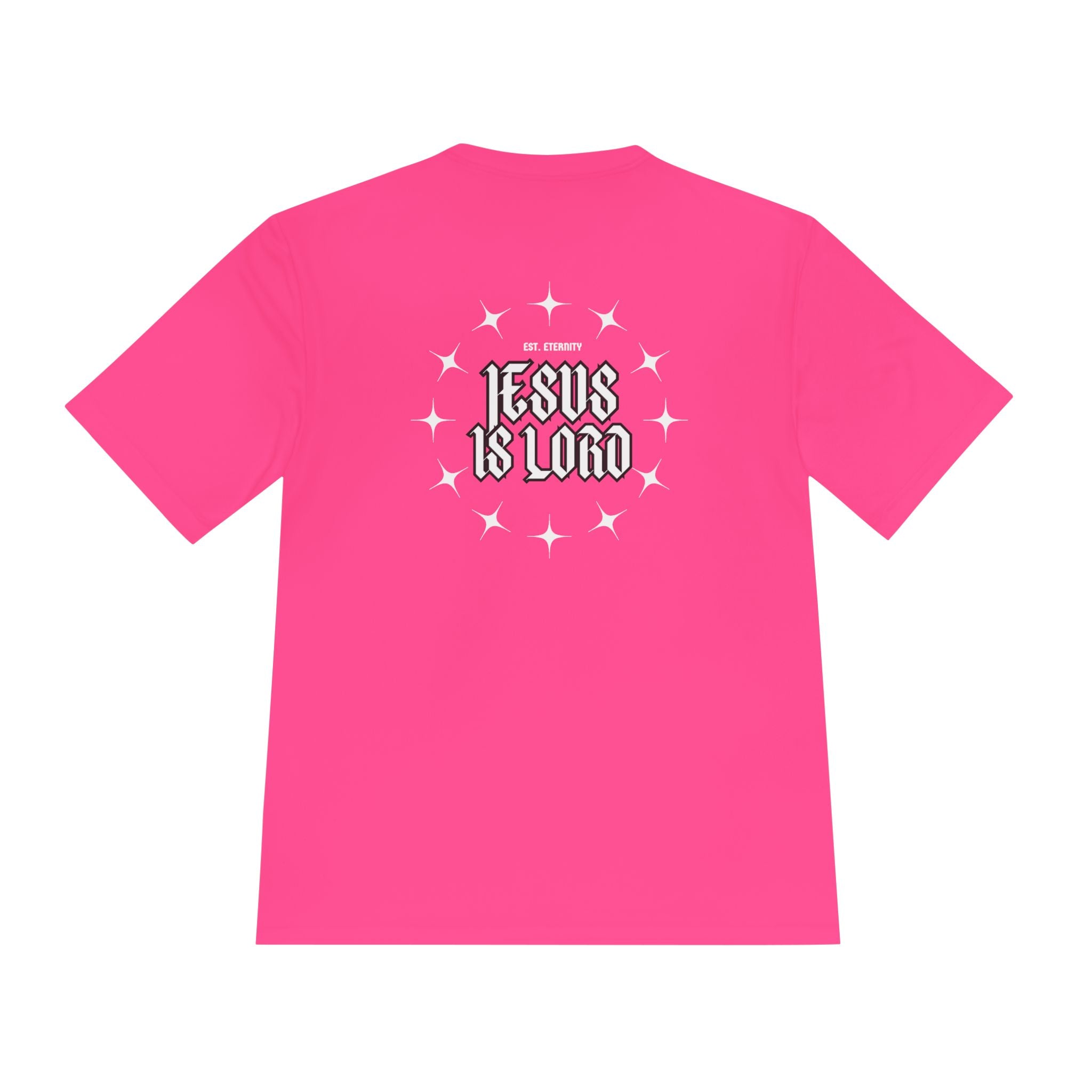 Collection of Unisex Moisture Wicking Tee - 'Jesus is Lord' Inspirational Activewear in a gallery layout