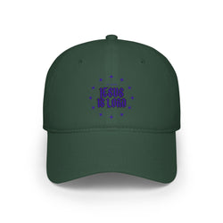 Collection of Inspirational Low Profile Baseball Cap - 'Jesus Is Lord' Design in a gallery layout