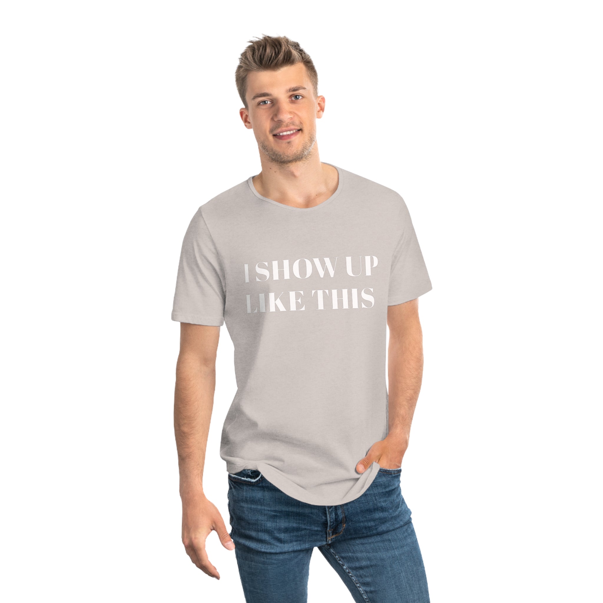 Collection of Statement Tee for Confident Men, Casual Wear, Fashion Tee, Comfortable Jersey Shirt, Everyday Style, Unique Gift Idea in a gallery layout