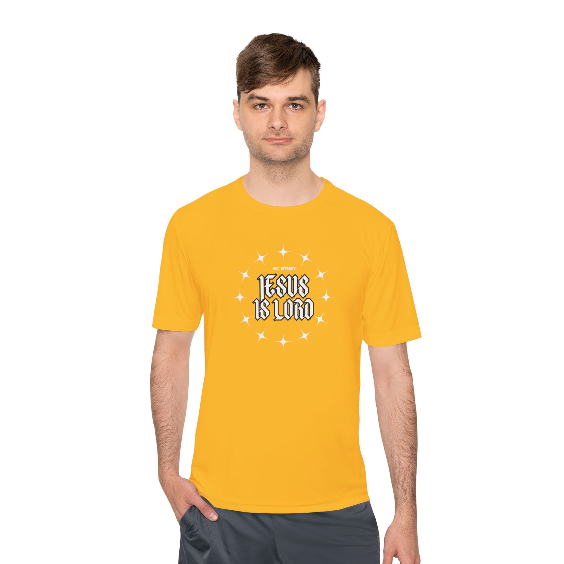 Unisex Moisture Wicking Tee - 'Jesus is Lord' Inspirational Activewear