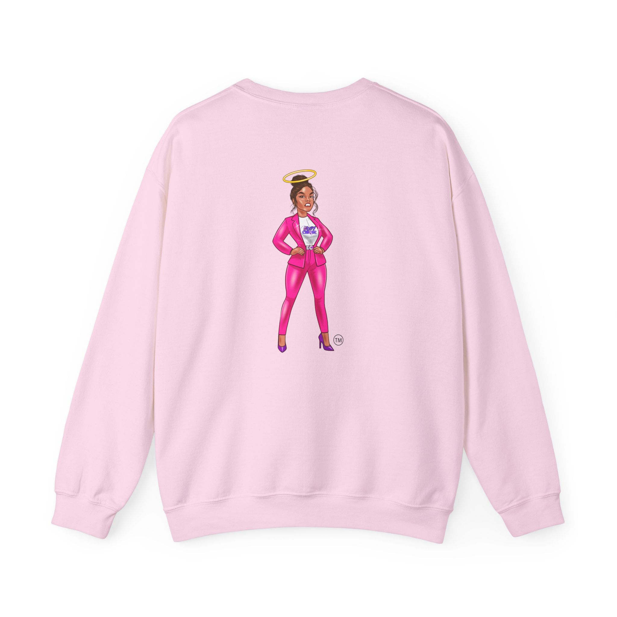 Collection of Edgy Chique Crewneck Sweatshirt - Trendy Design for Confident Women in a gallery layout