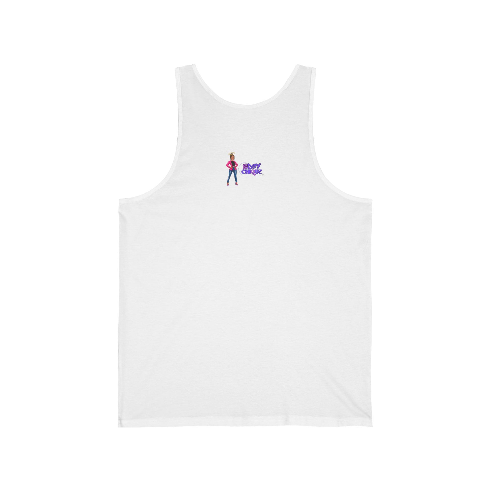 Edgy Chique Unisex Jersey Tank - Fun & Stylish Graphic Tank Top for Everyday Wear