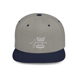 Collection of Jesus Crown Flat Bill Snapback Hat - Stylish Christian Apparel in a gallery layout