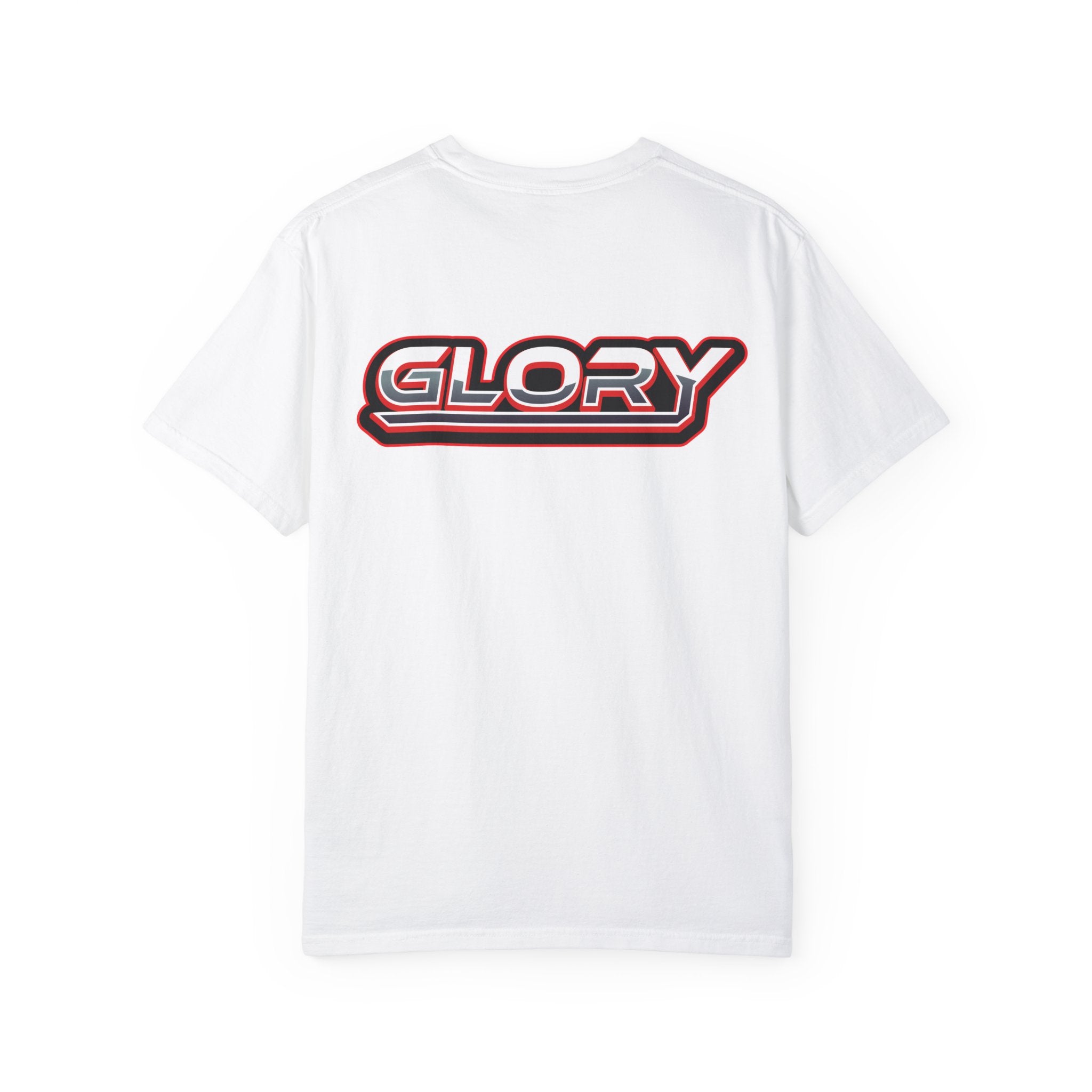 Collection of Unisex Garment-Dyed T-Shirt - 'GLORY' Graphic Tee for Everyday Wear in a gallery layout