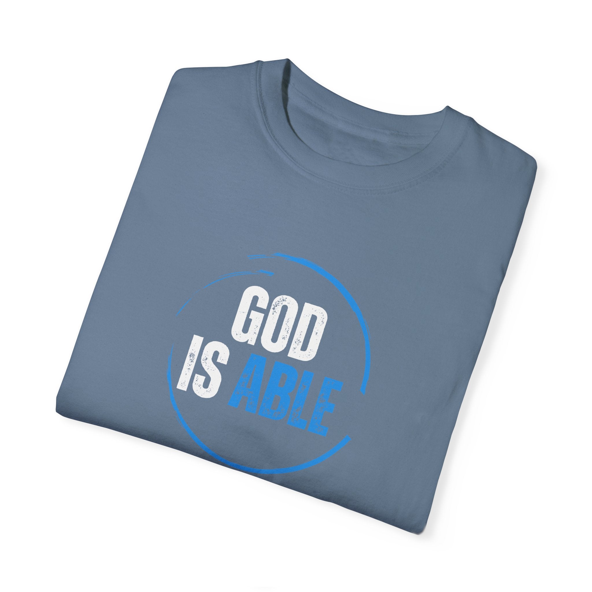 Collection of Inspirational Unisex T-Shirt - 'God Is Able' with Ephesians 3:20 Message in a gallery layout