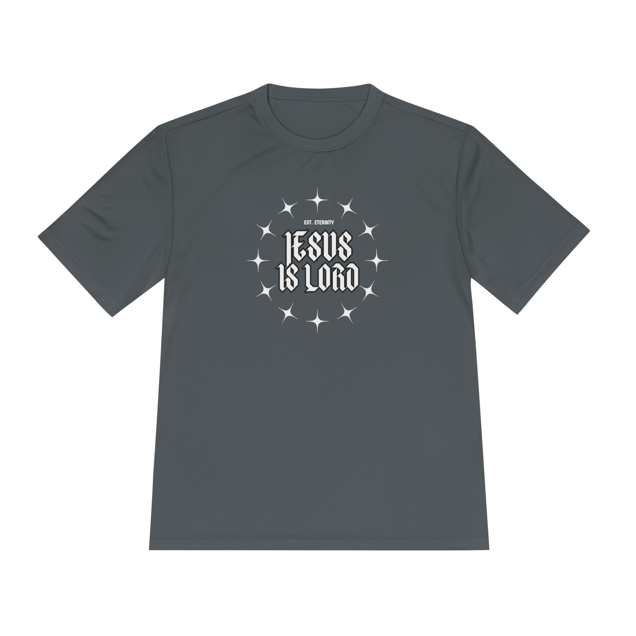 Collection of Unisex Moisture Wicking Tee - 'Jesus is Lord' Inspirational Activewear in a gallery layout