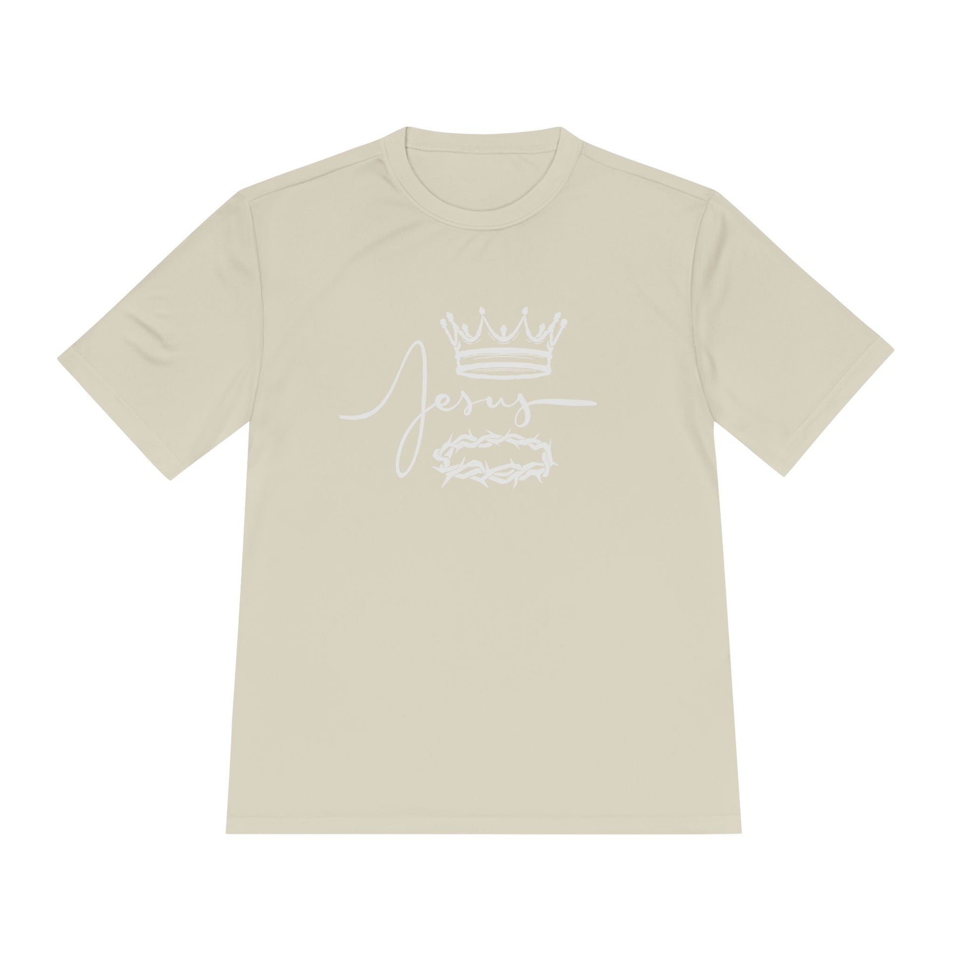 Faith-Inspired Unisex Moisture Wicking Tee - 'Jesus' Crown Design