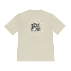 Collection of Unisex Moisture Wicking Tee - 'Jesus is Lord' Inspirational Activewear in a gallery layout