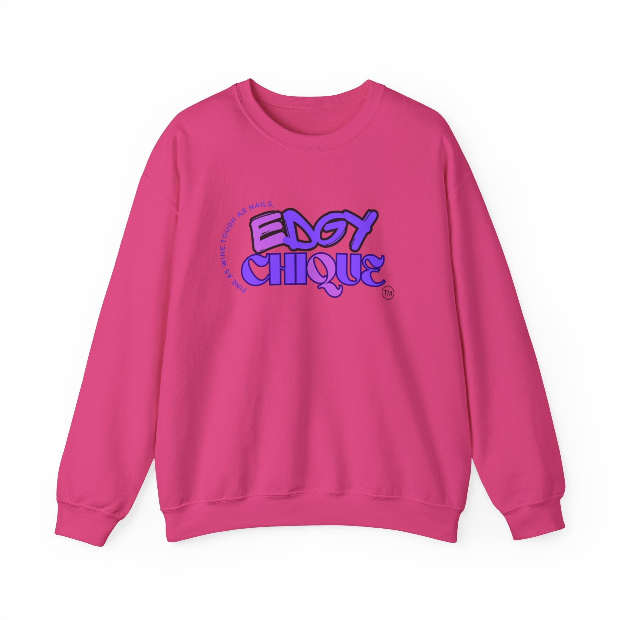 Collection of Edgy Chique Crewneck Sweatshirt - Trendy Design for Confident Women in a gallery layout