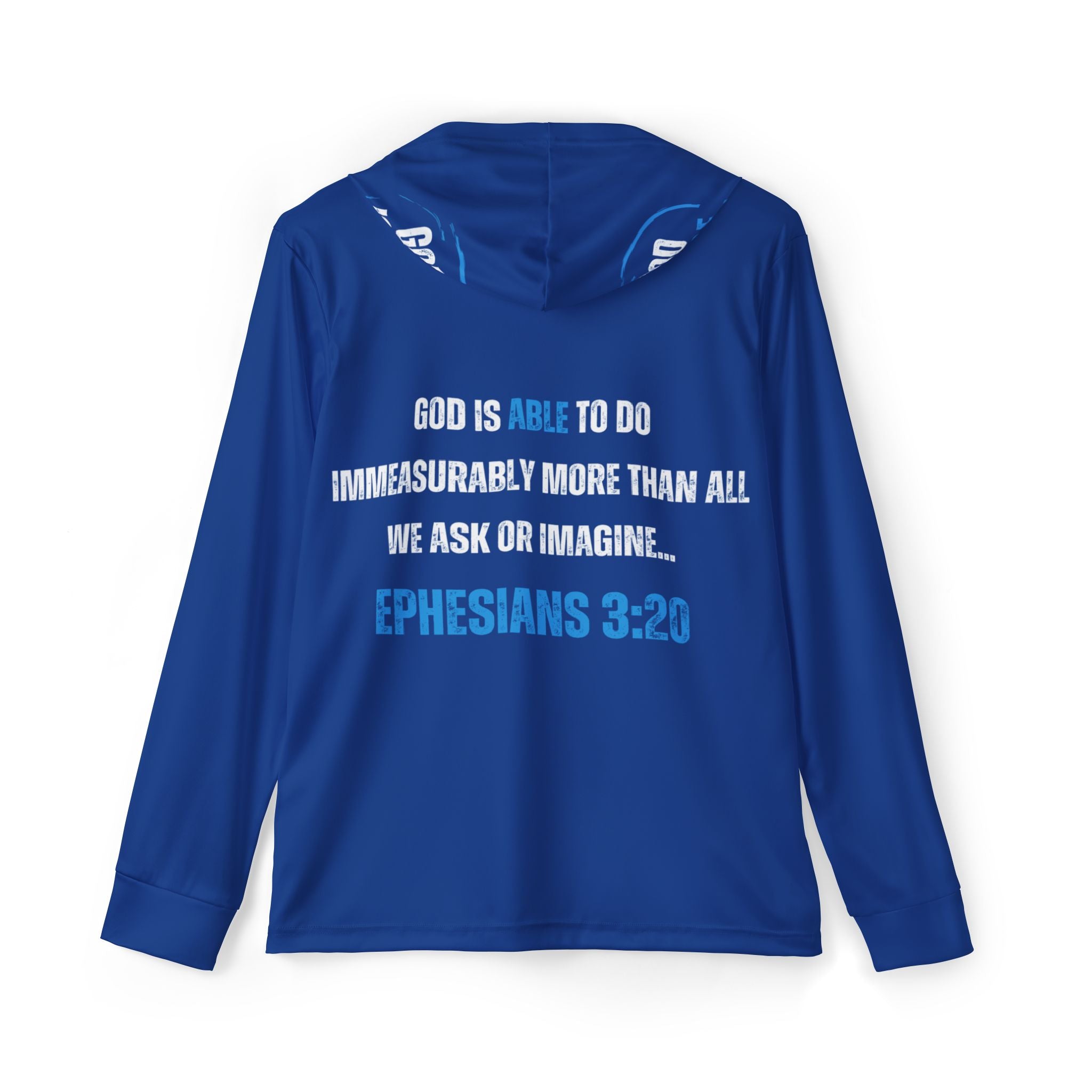 Collection of Men's Sports Warmup Hoodie - 'God is Able' Inspirational Athletic Wear in a gallery layout