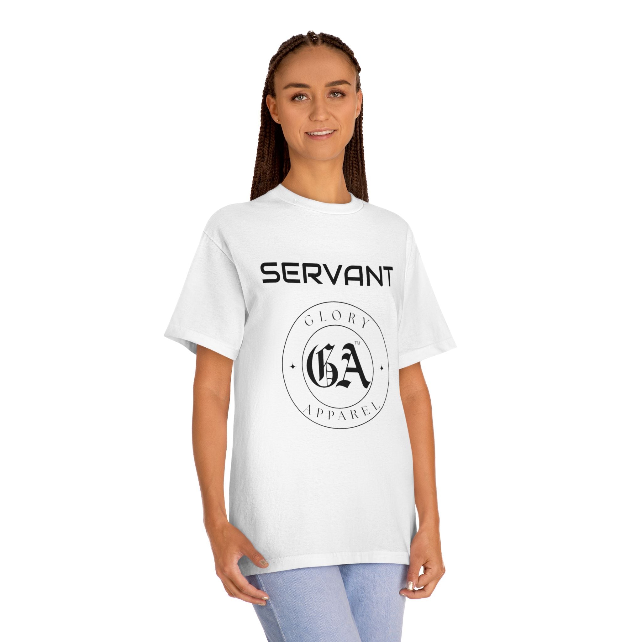 Collection of Unisex Classic Tee - Servant Design, Inspirational T-Shirt, Faith-Based Apparel, Everyday Casual Wear, Gift for Believers, [...] in a gallery layout