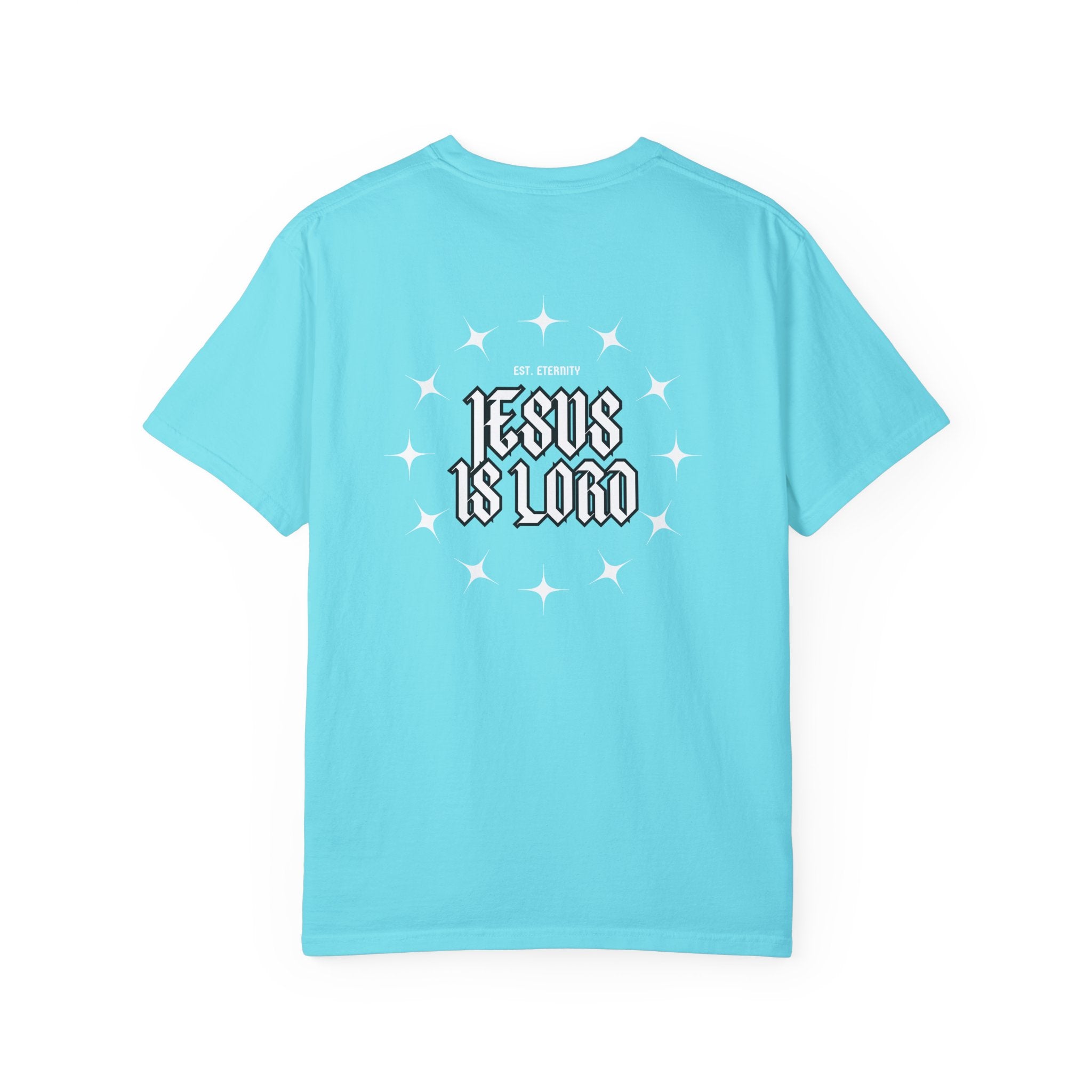Collection of Jesus Is Lord Unisex Garment-Dyed T-Shirt - Faith-Inspired Apparel in a gallery layout