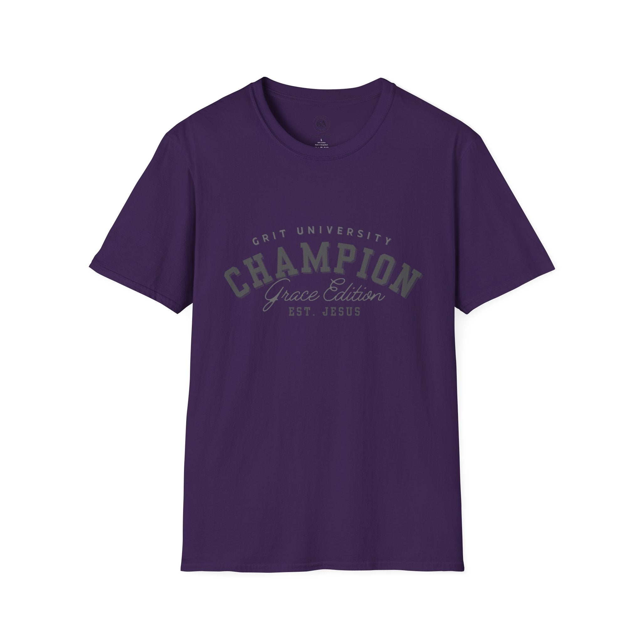 Collection of Christian Champion T-Shirt, Inspirational Tee, Faith Apparel, Gift for Believers, Grace Edition, Everyday Wear in a gallery layout