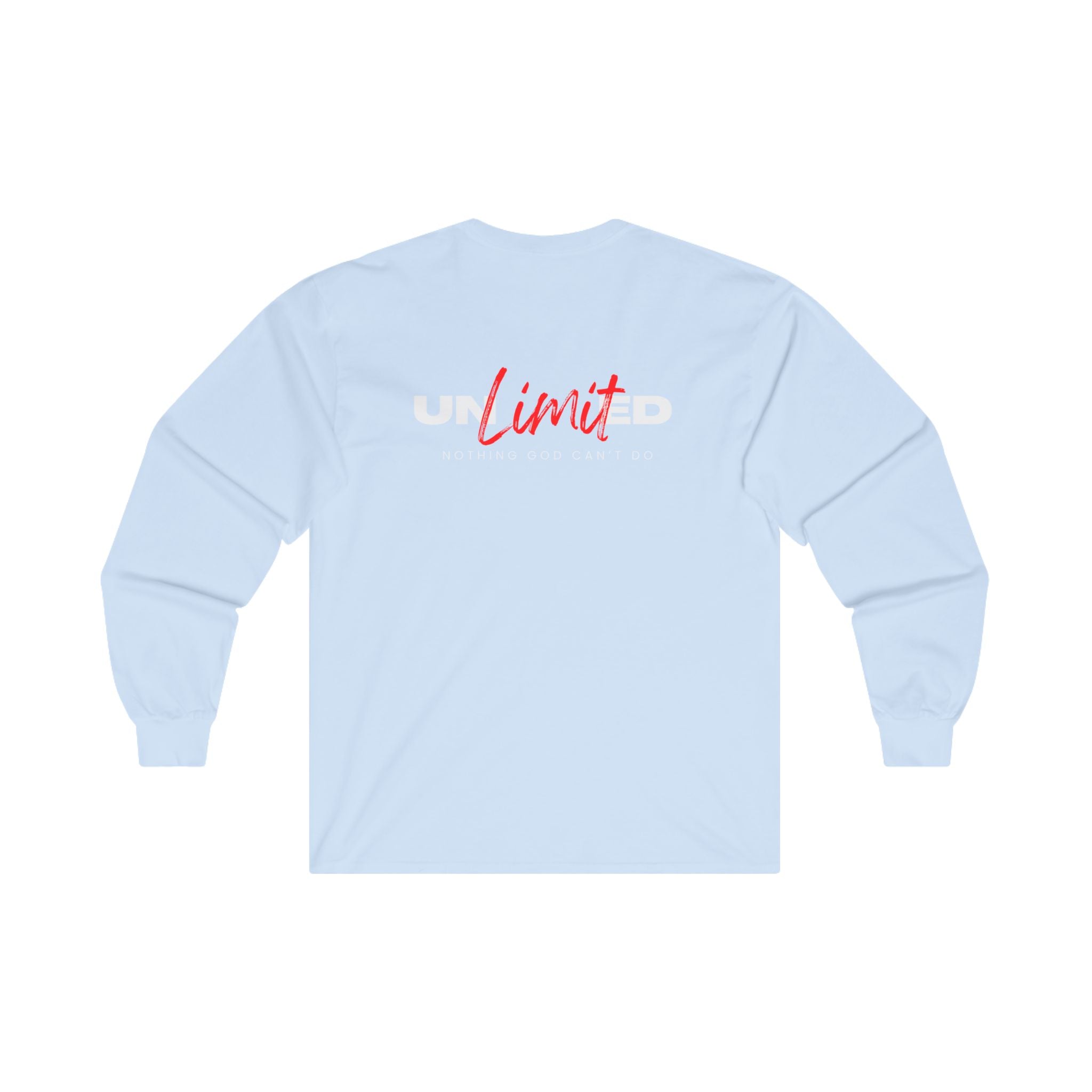 Collection of Unlimited Nothing God Can't Do - Long Sleeve Tee in a gallery layout
