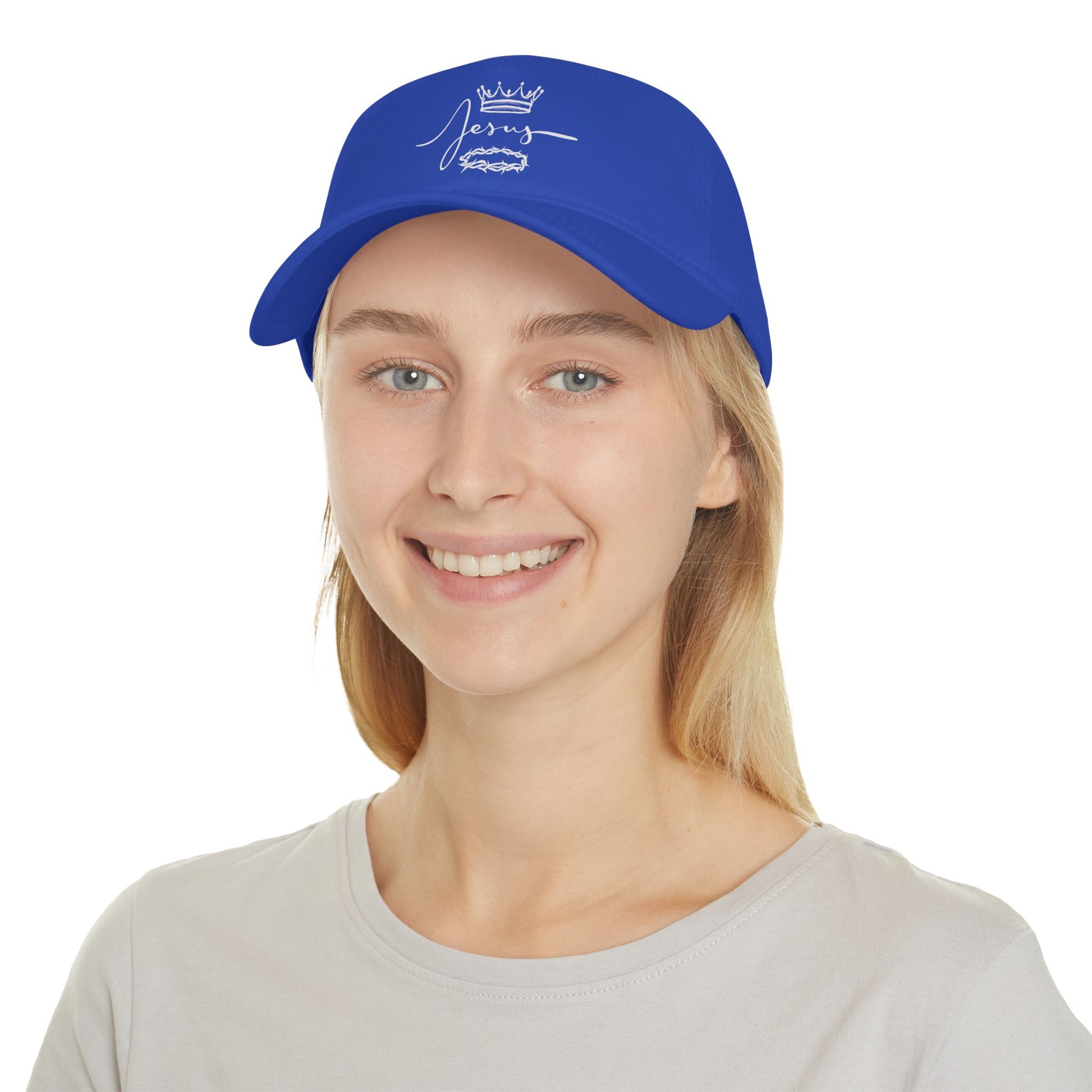Jesus Crown & Thorns Low Profile Baseball Cap -Hat for Faith and Everyday Wear