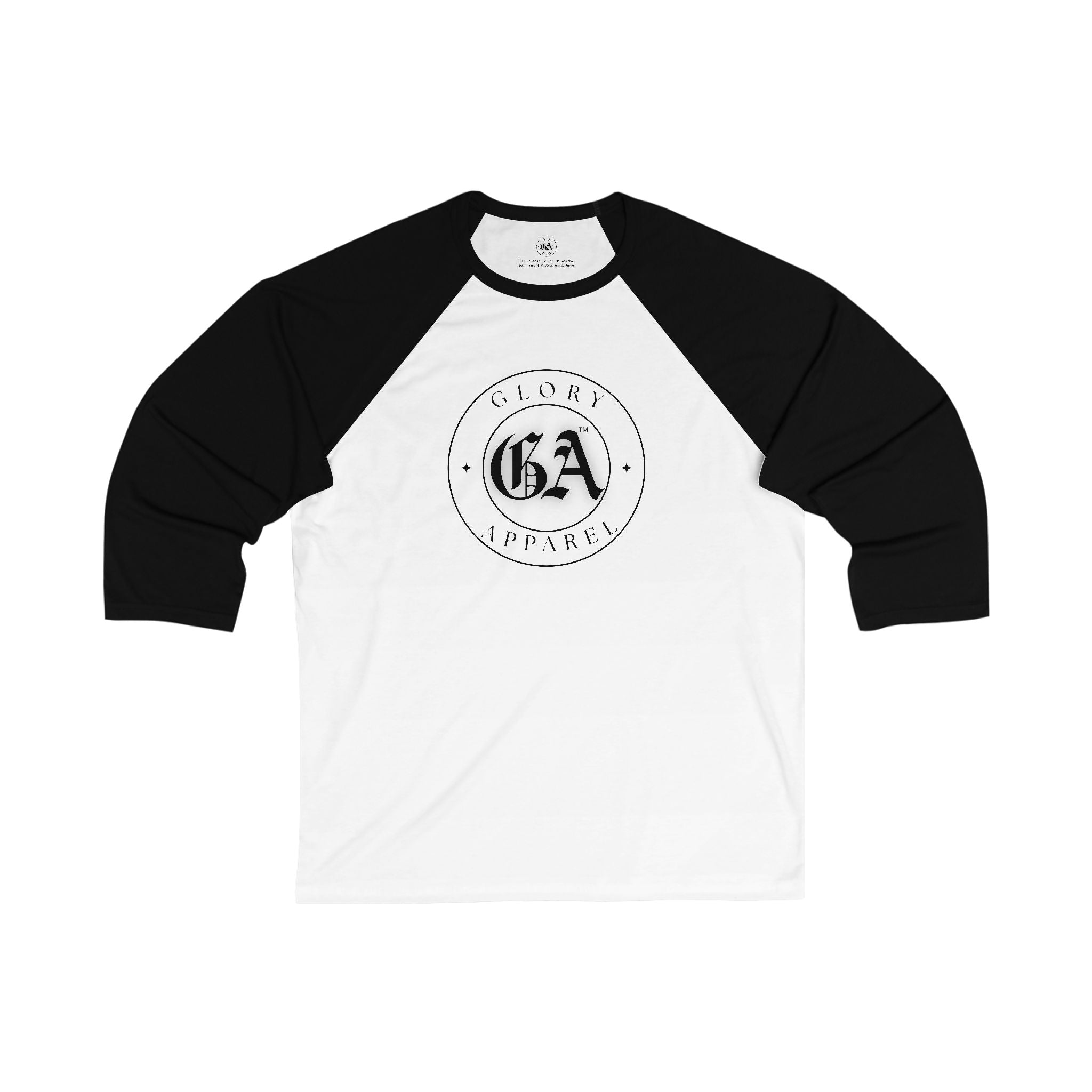 Collection of Glory Apparel Unisex 3/4 Sleeve Baseball Tee - Glory Apparel Design for Casual Comfort in a gallery layout