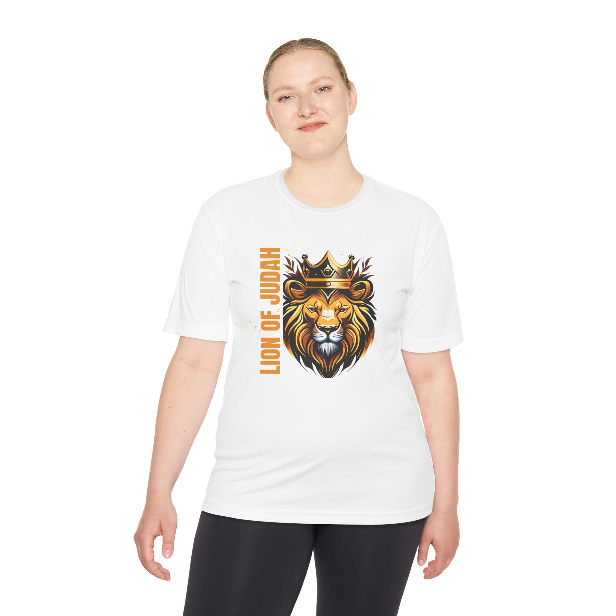 Collection of Lion of Judah Unisex Moisture Wicking Tee - Stylish Performance Shirt for Active Lifestyle in a gallery layout