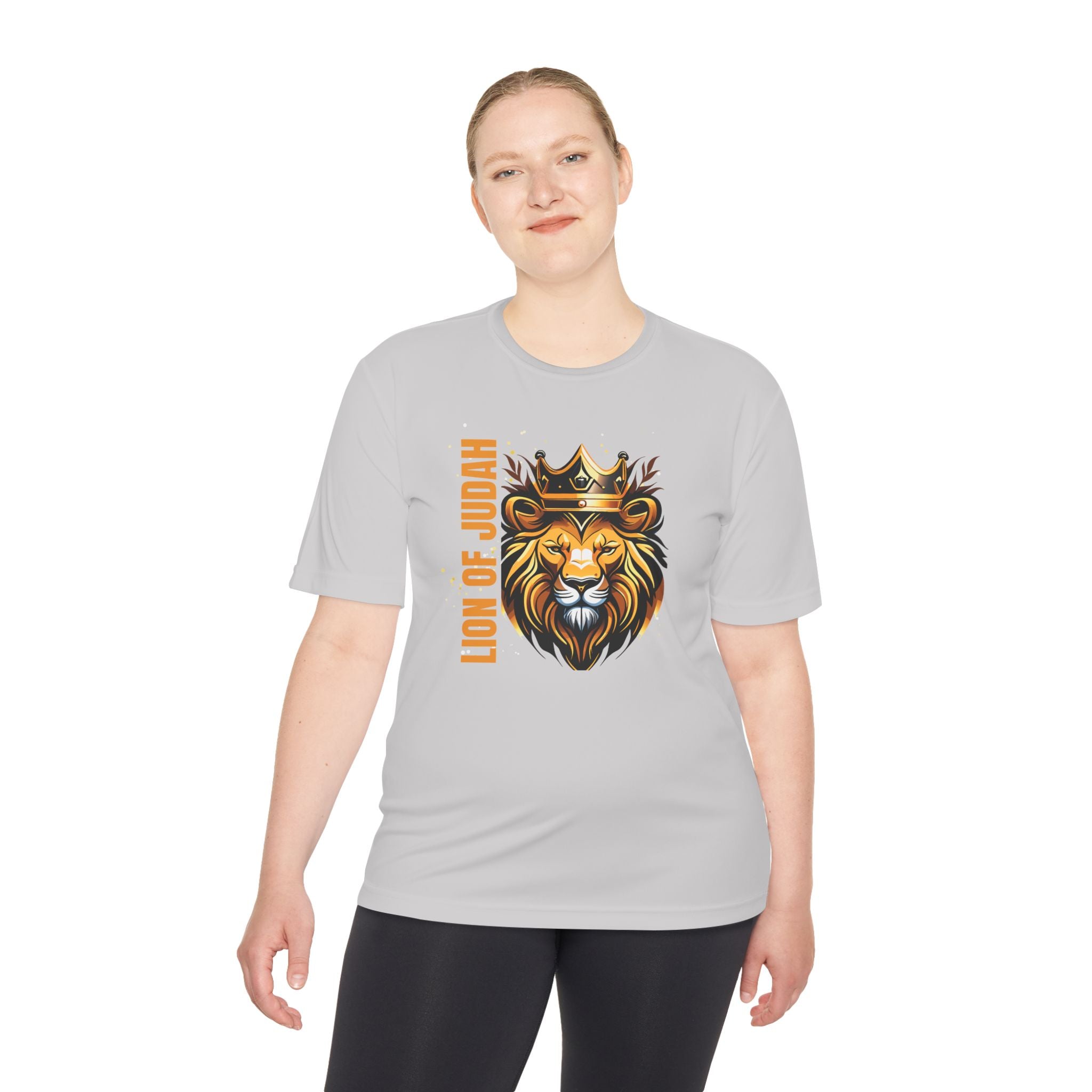 Collection of Lion of Judah Unisex Moisture Wicking Tee - Stylish Performance Shirt for Active Lifestyle in a gallery layout