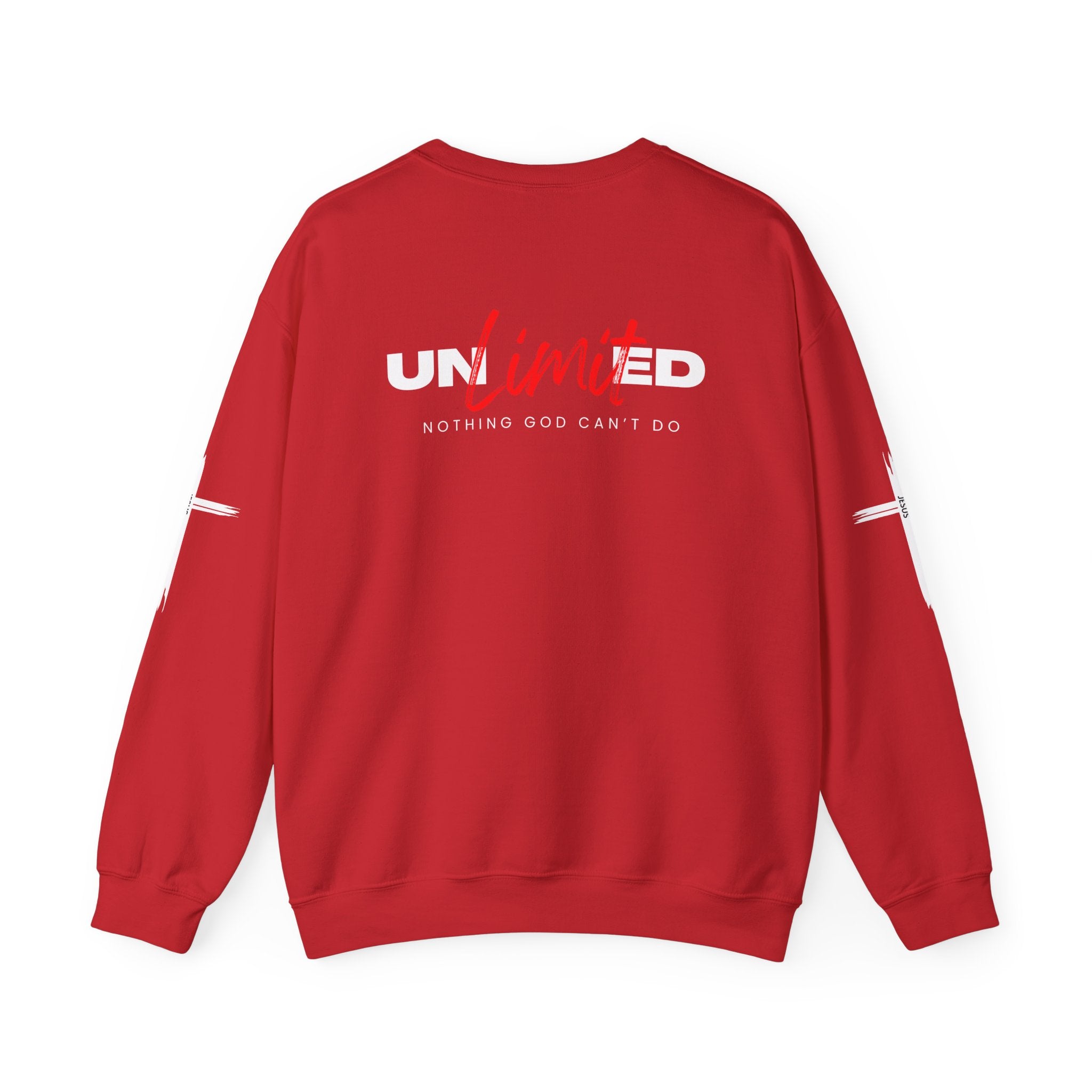 Collection of Unlimited "Nothing God Can't Do" Crewneck Sweatshirt - Motivational Everyday Wear in a gallery layout