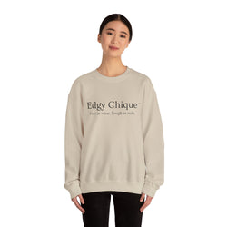Collection of Edgy Chique Sleek Crewneck Sweatshirt - Fine as Wine, Tough as Nails in a gallery layout