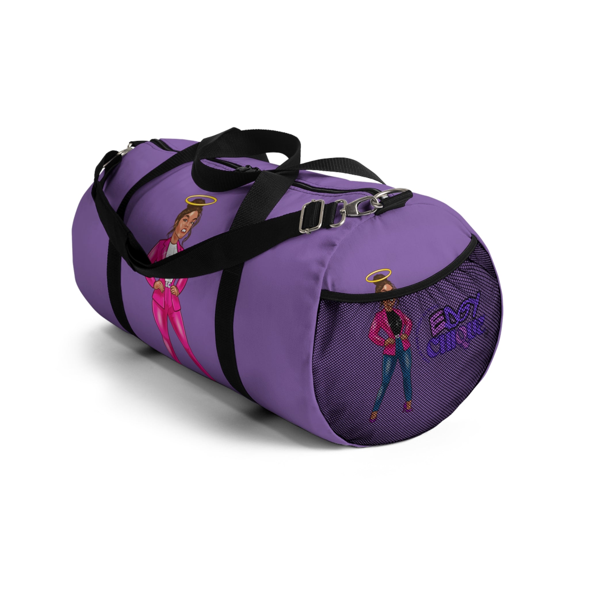 Collection of Bolsa de lona Edgy Chicque Empowerment: diseño atrevido para fitness y viajes in a gallery layout