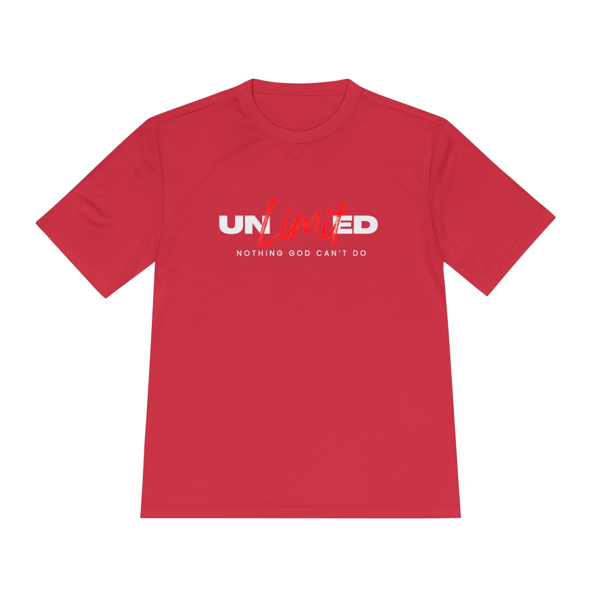 Unisex Moisture Wicking Tee - 'Unlimited' Inspirational Sportswear