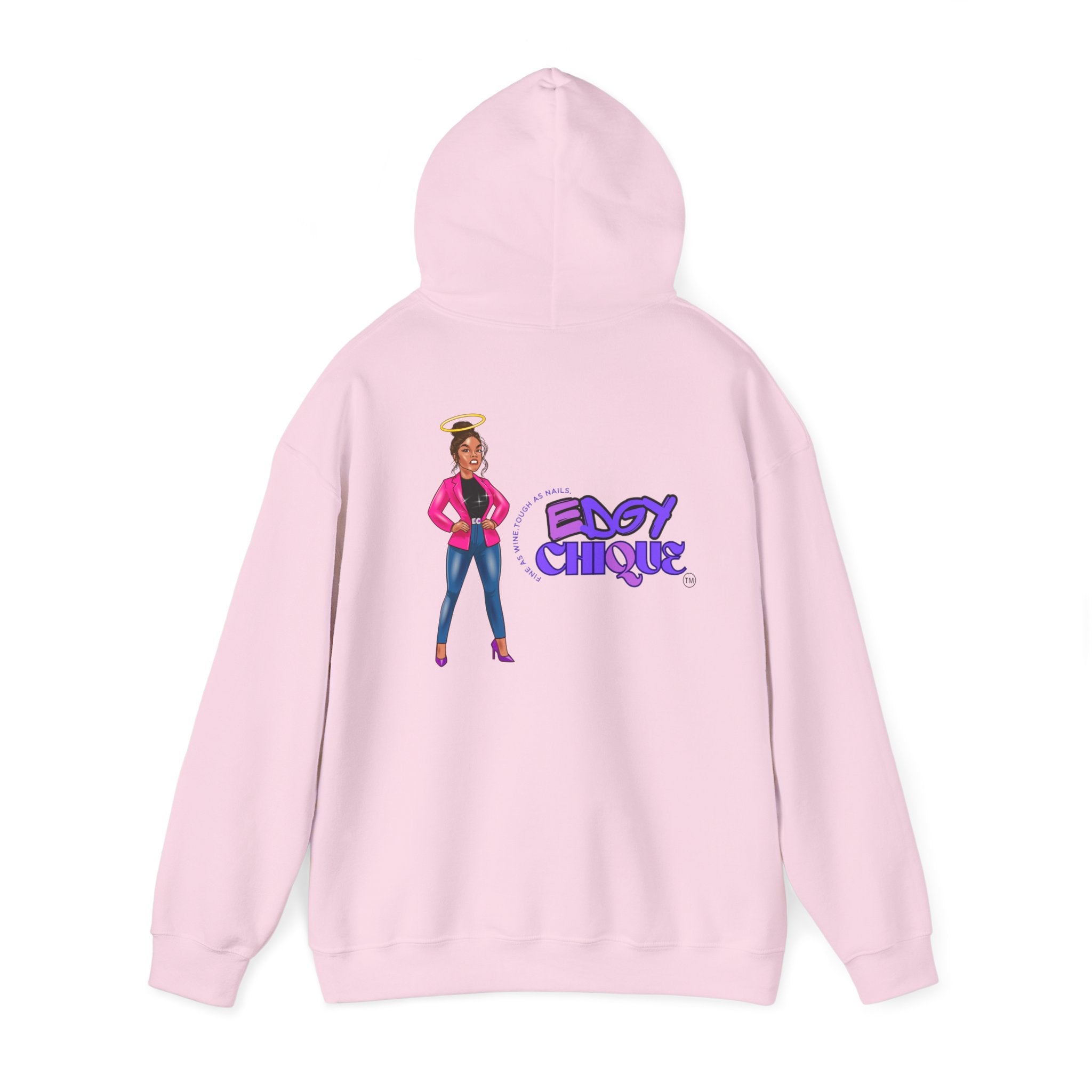 Collection of Sudadera con capucha unisex Edgy Chique Heavy Blend™: jersey gráfico moderno para entusiastas de la ropa urbana in a gallery layout