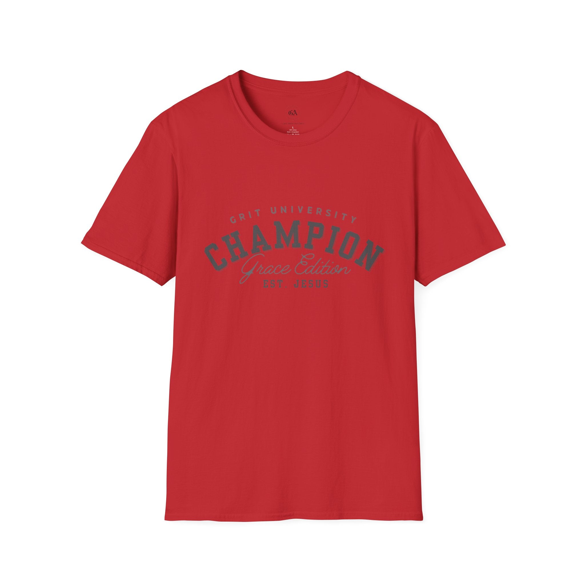Collection of Christian Champion T-Shirt, Inspirational Tee, Faith Apparel, Gift for Believers, Grace Edition, Everyday Wear in a gallery layout