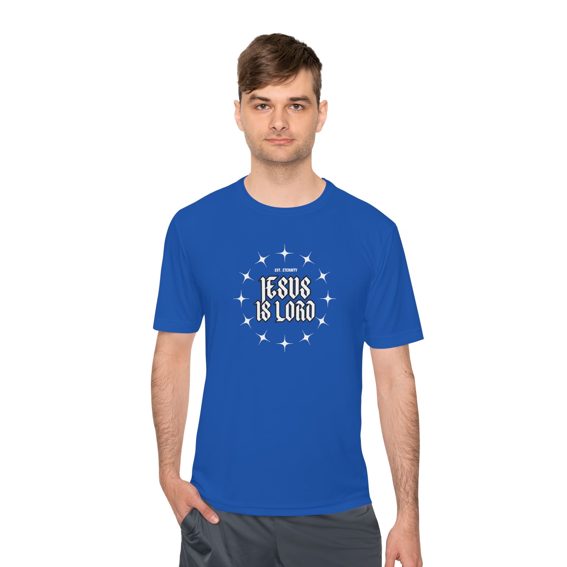 Unisex Moisture Wicking Tee - 'Jesus is Lord' Inspirational Activewear