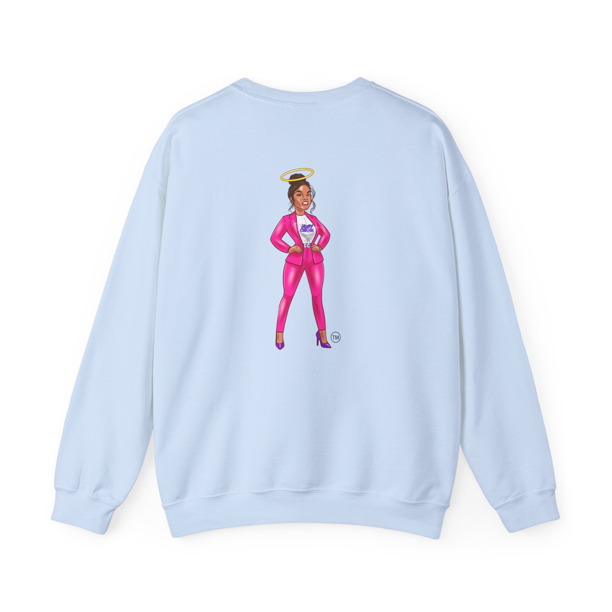 Collection of Edgy Chique Crewneck Sweatshirt - Trendy Design for Confident Women in a gallery layout