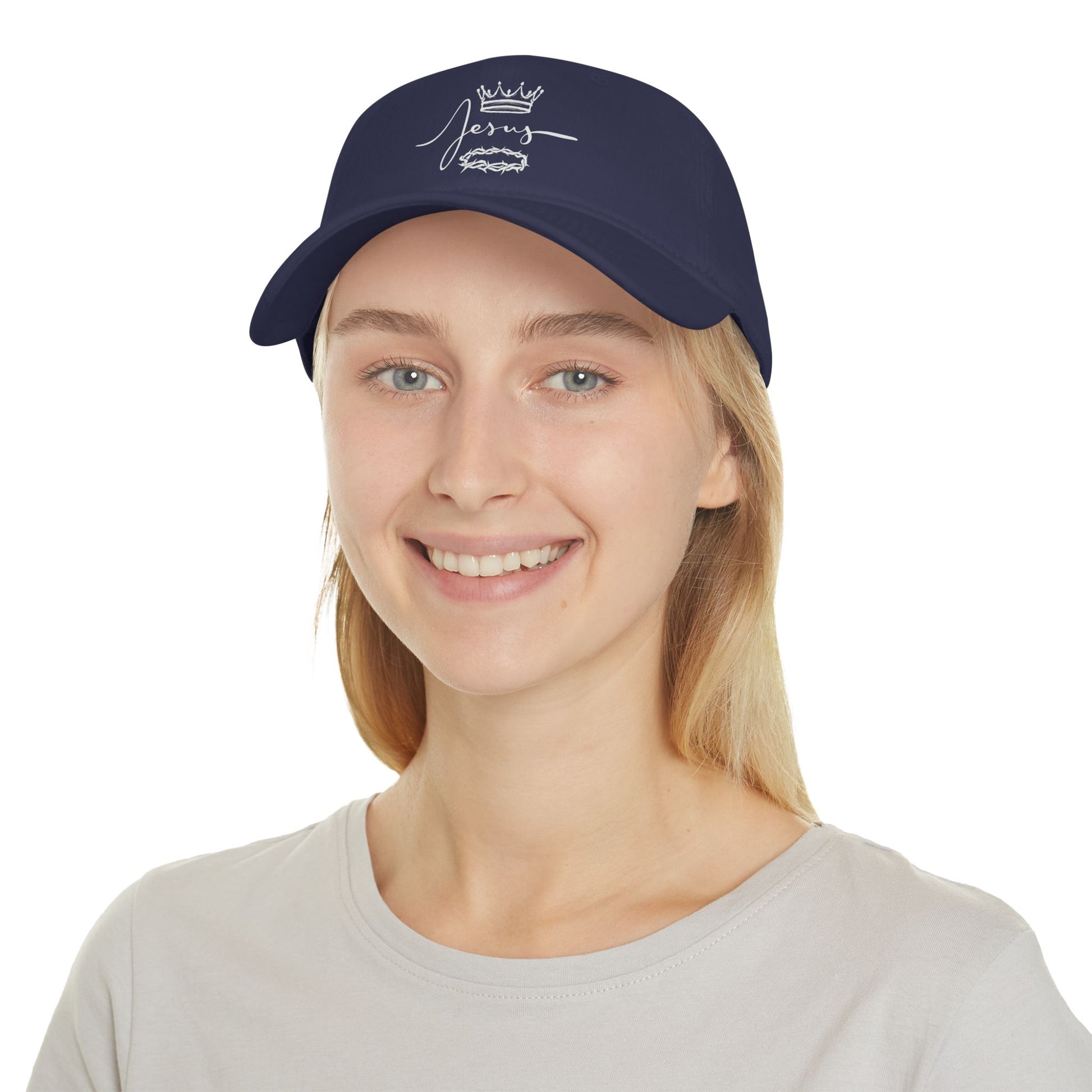 Jesus Crown & Thorns Low Profile Baseball Cap -Hat for Faith and Everyday Wear