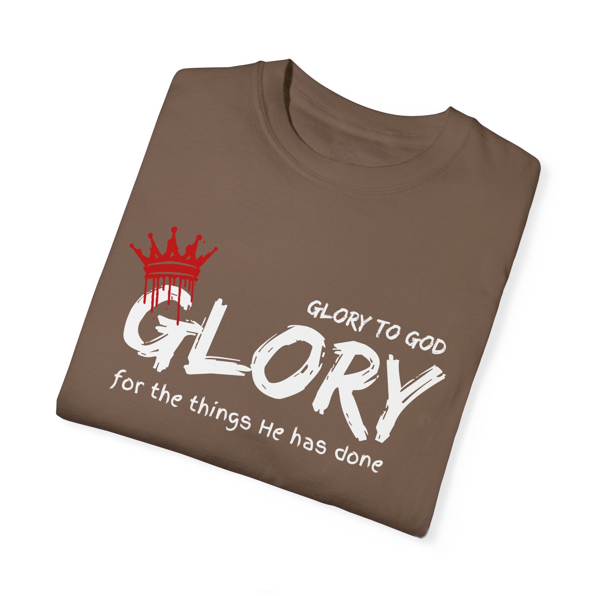 Collection of Faith-Inspired Unisex T-Shirt - 'Glory to God' Design in a gallery layout