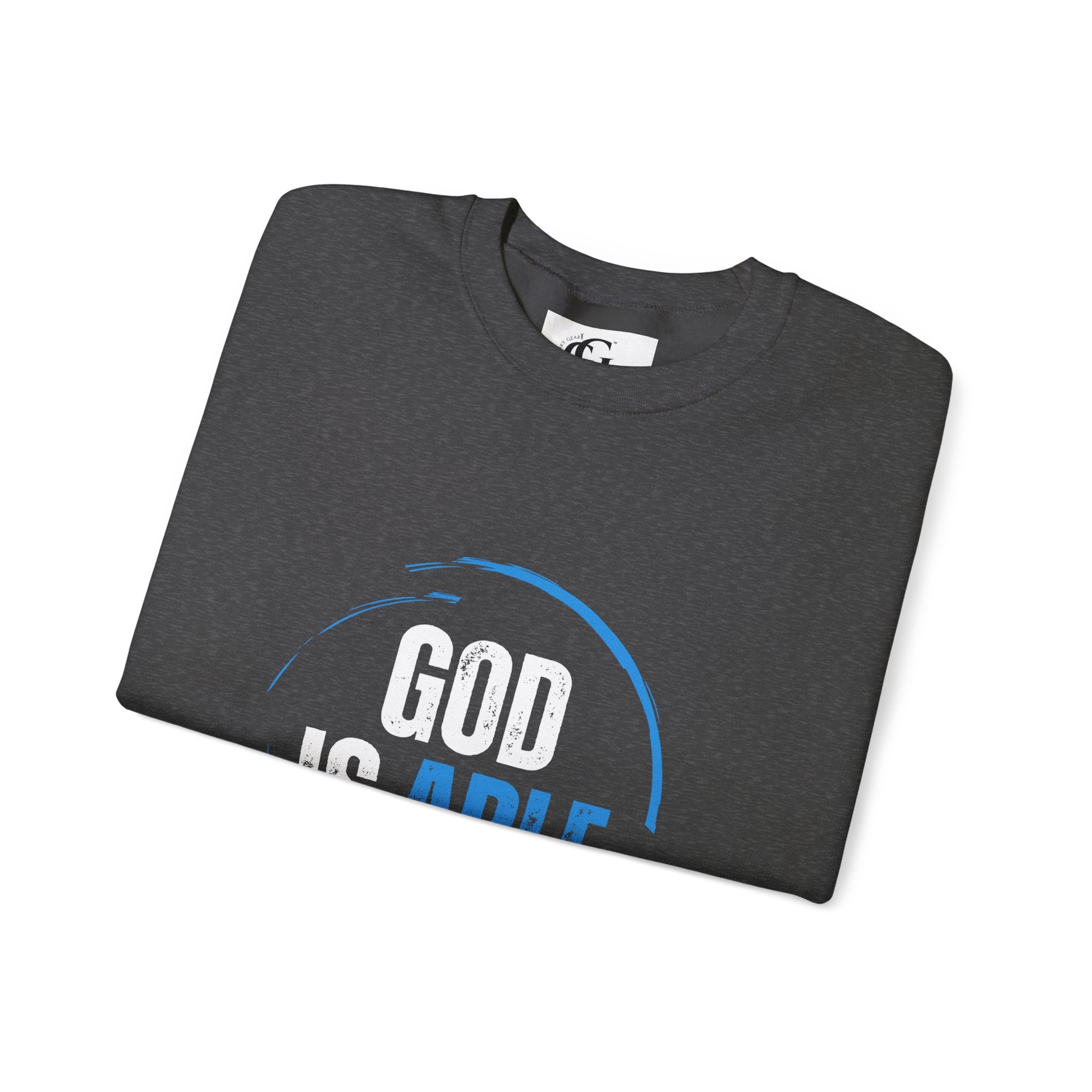 Collection of God is Able Crewneck Sweatshirt | Ephesians 3:20 in a gallery layout