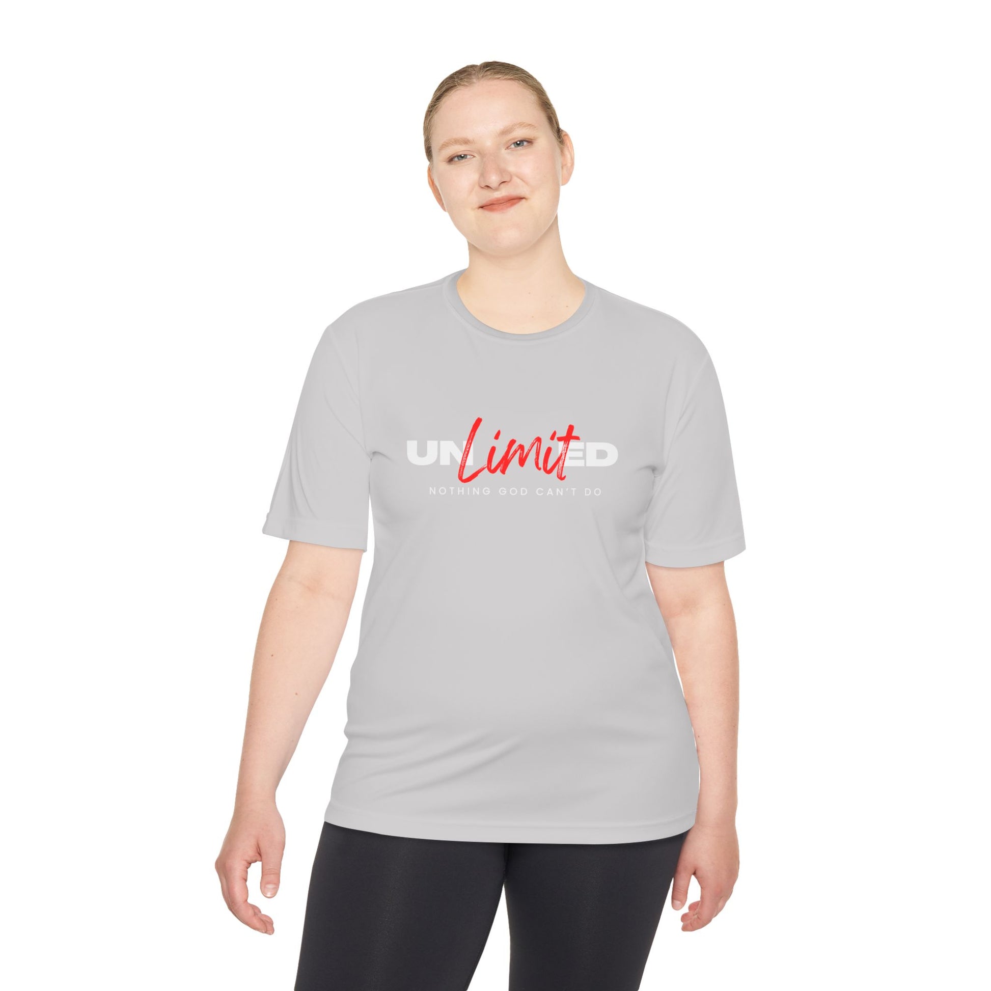 Unisex Moisture Wicking Tee - 'Unlimited' Inspirational Sportswear