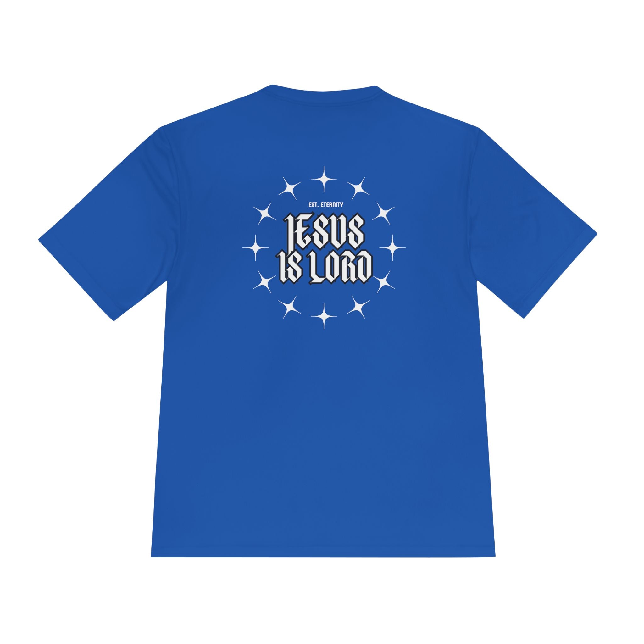 Collection of Unisex Moisture Wicking Tee - 'Jesus is Lord' Inspirational Activewear in a gallery layout