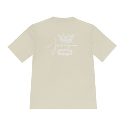 Collection of Faith-Inspired Unisex Moisture Wicking Tee - 'Jesus' Crown Design in a gallery layout