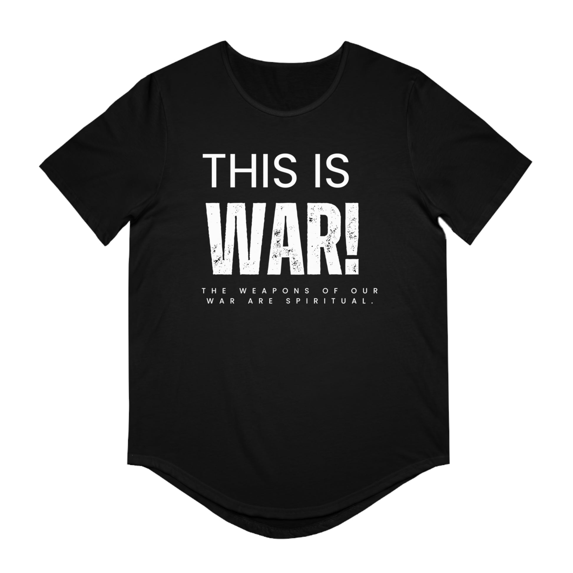 Men's Jersey Curved Hem Tee - Inspirational Shirt for Spiritual Warriors, Motivational T-Shirt, Gift for Men, Everyday Wear, Casual Style