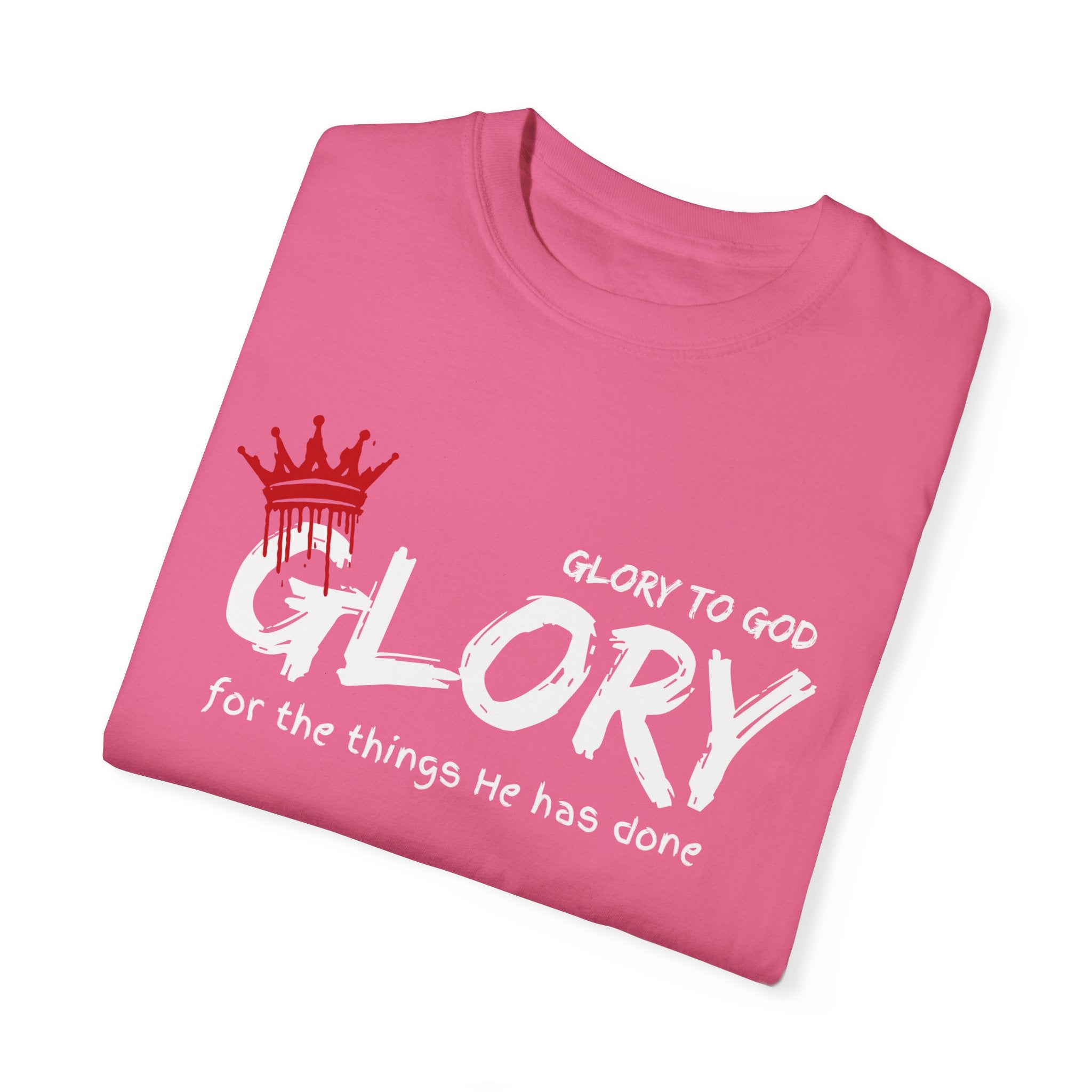 Collection of Faith-Inspired Unisex T-Shirt - 'Glory to God' Design in a gallery layout