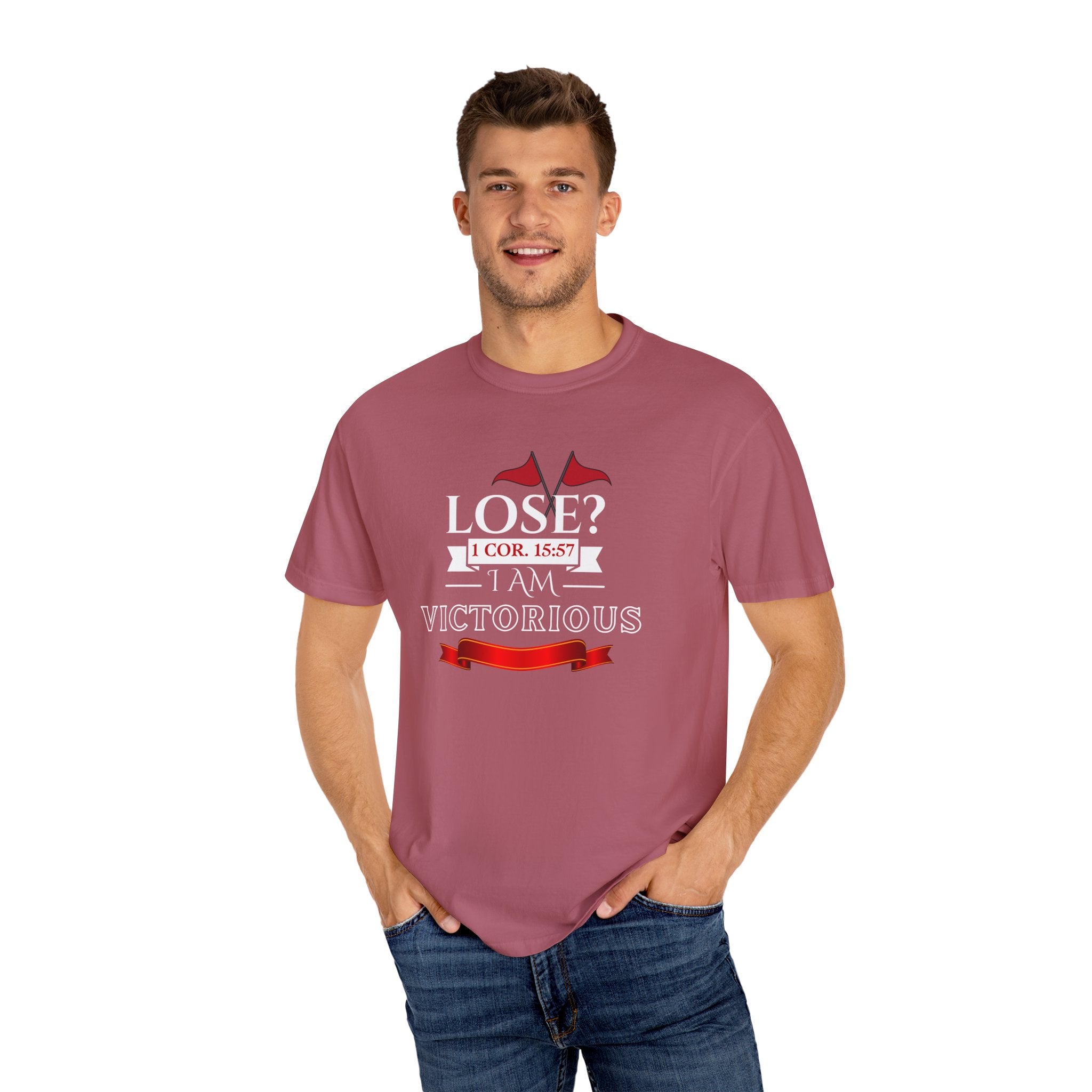 Collection of Victorious Faith Unisex T-Shirt - Lose? I Am Victorious - Inspirational Christian Apparel in a gallery layout
