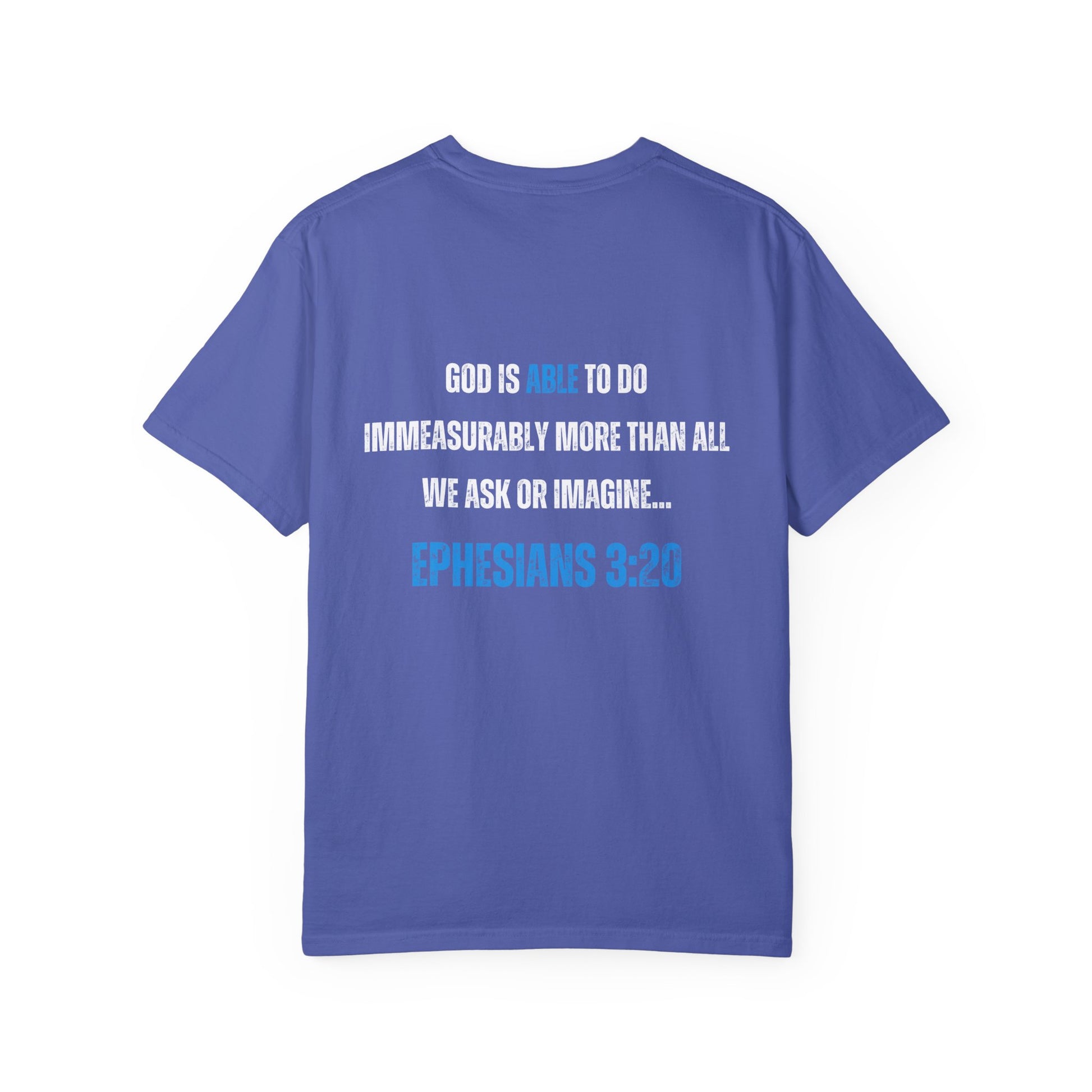 Inspirational Unisex T-Shirt - 'God Is Able' with Ephesians 3:20 Message