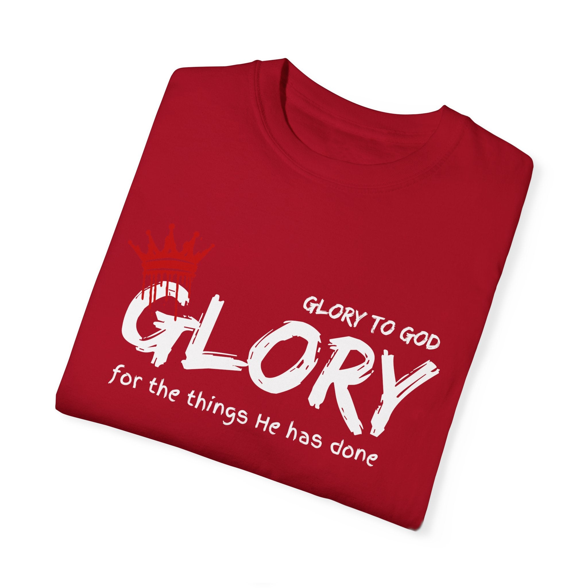 Collection of Faith-Inspired Unisex T-Shirt - 'Glory to God' Design in a gallery layout