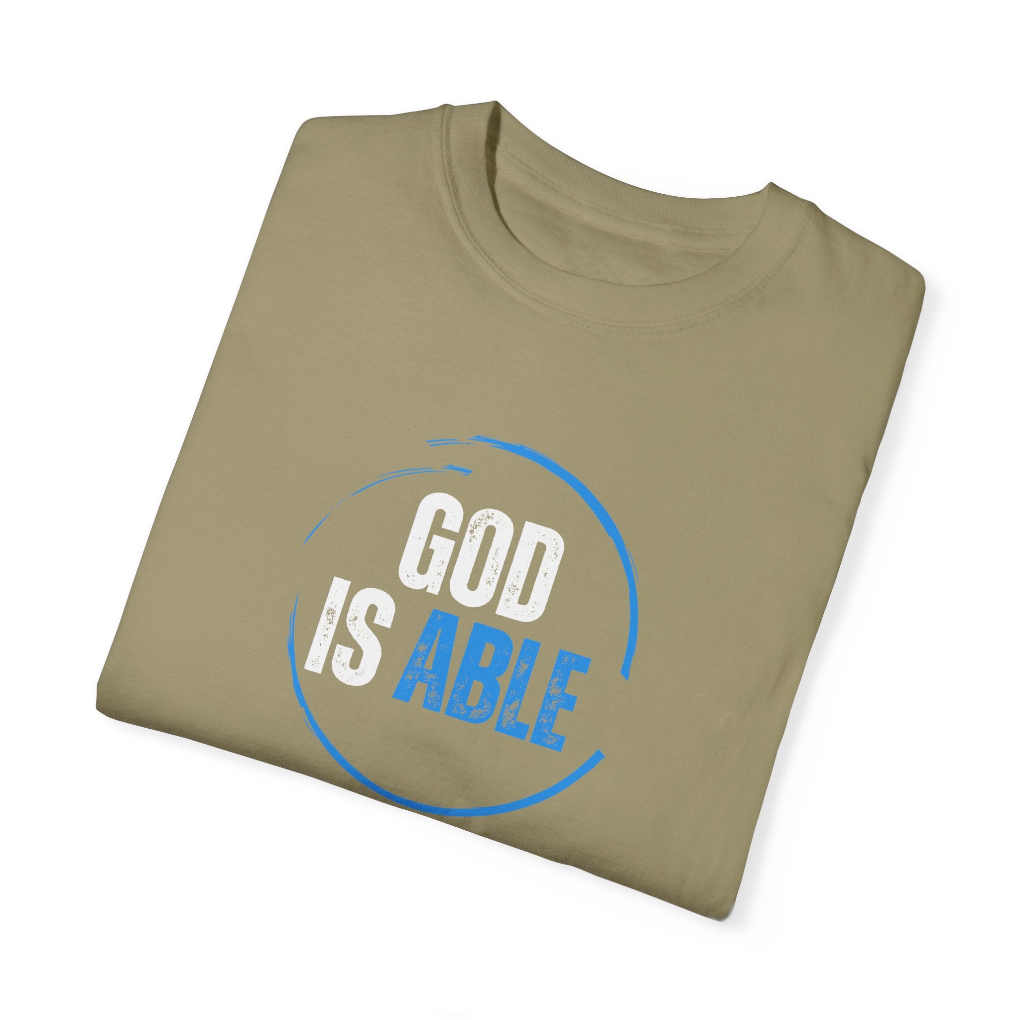 Collection of Inspirational Unisex T-Shirt - 'God Is Able' with Ephesians 3:20 Message in a gallery layout
