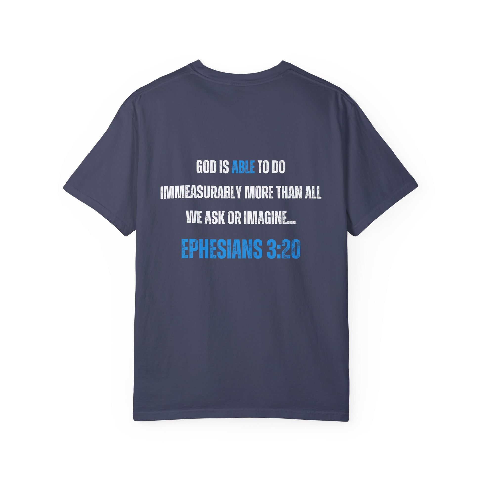 Inspirational Unisex T-Shirt - 'God Is Able' with Ephesians 3:20 Message