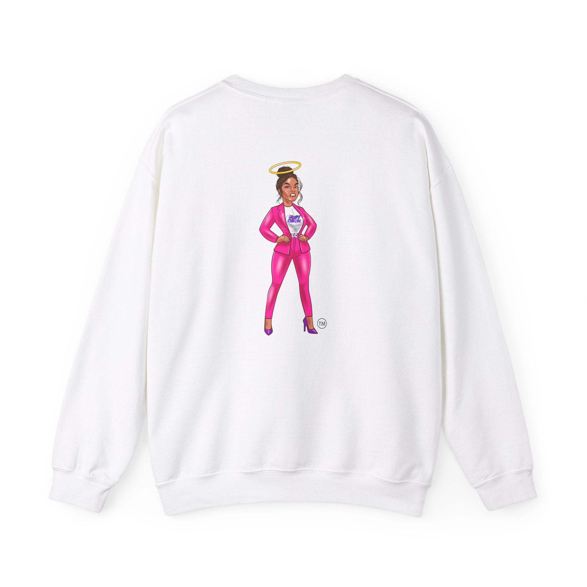 Collection of Edgy Chique Crewneck Sweatshirt - Trendy Design for Confident Women in a gallery layout